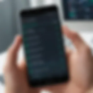 Analyzing Security Settings for Android Protection User analyzing security settings on an Android device