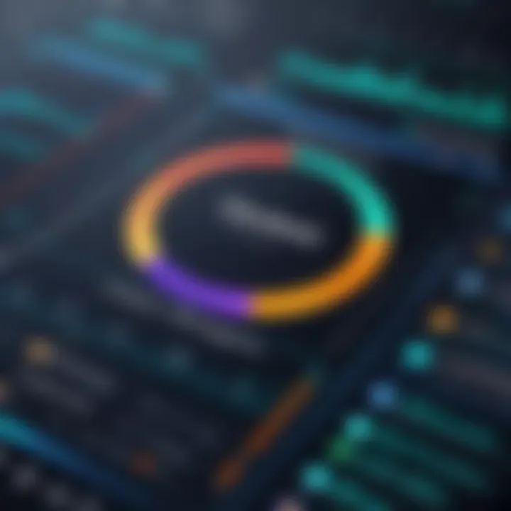 Chart depicting market leaders in ledger management solutions