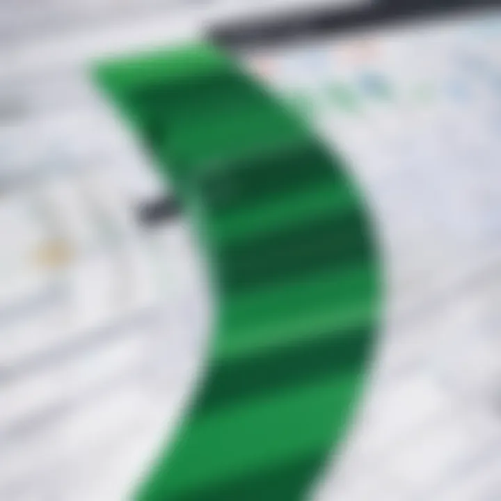 A detailed Excel spreadsheet showcasing various data points and analysis.