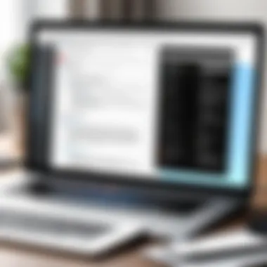 Digital Tools for Merging PDFs A digital interface displaying various tools for merging PDF documents.