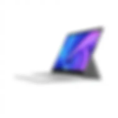 Elegant design of the Microsoft Surface Book Studio showcasing its sleek profile