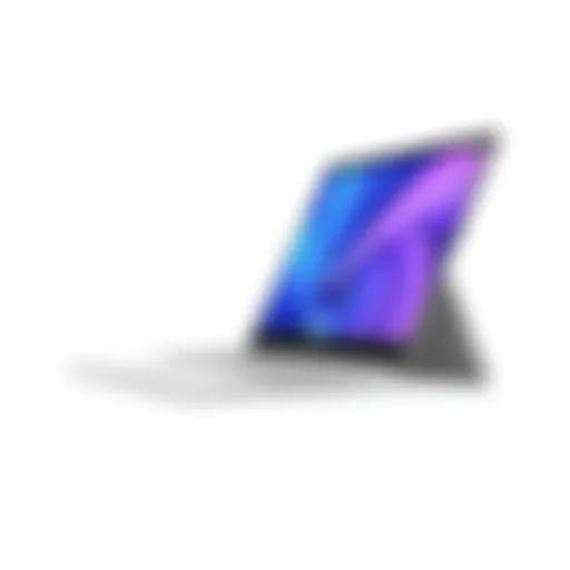 Elegant design of the Microsoft Surface Book Studio showcasing its sleek profile