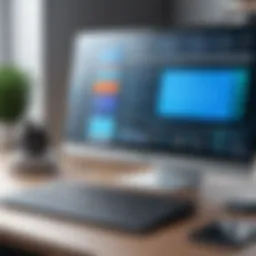 An overview of mobile applications on a computer interface