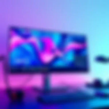 High-Resolution Monitor for Optimal Clarity High-resolution monitor displaying vibrant graphics
