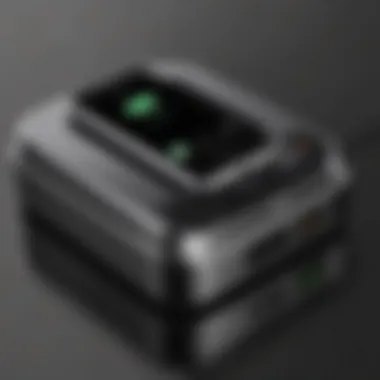 Connectivity Features of Mophie Docking Station Close-up on the various ports and connectivity options available on the Mophie docking station.