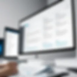 User interface of a document review platform showcasing advanced functionalities