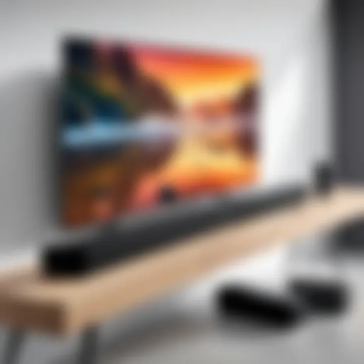 Vizio sound bar demonstrating audio performance