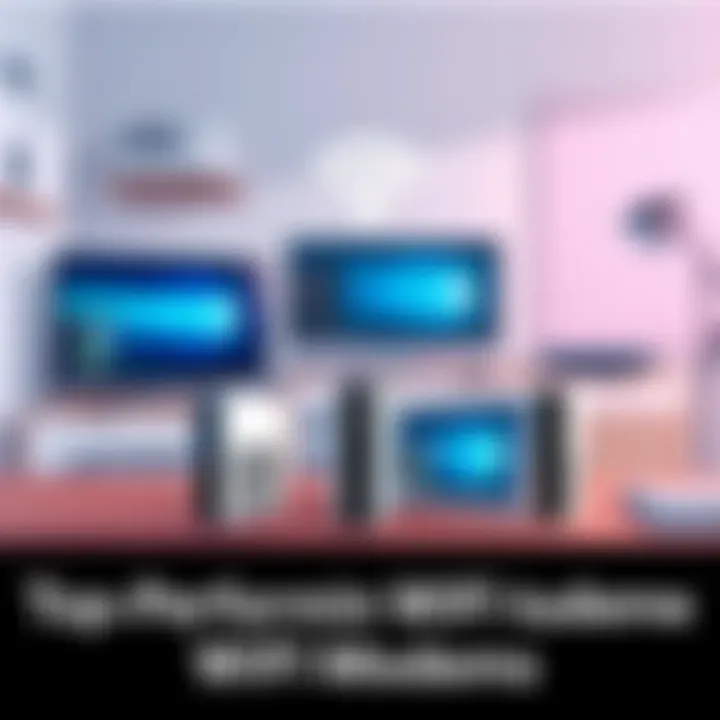 Top-Performing WiFi Modems Showcase of top-performing WiFi modem models in a modern home setup