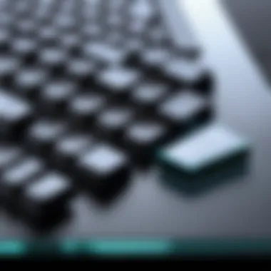 A close-up of a laptop keyboard emphasizing ease of use