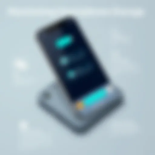 Visual representation of smartphone storage options