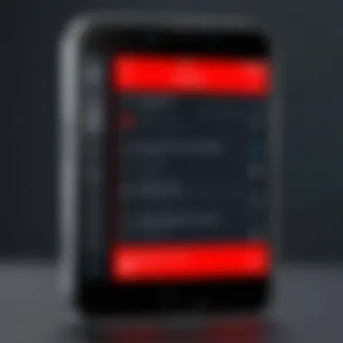 Screenshot of a voice recorder app interface highlighting key features