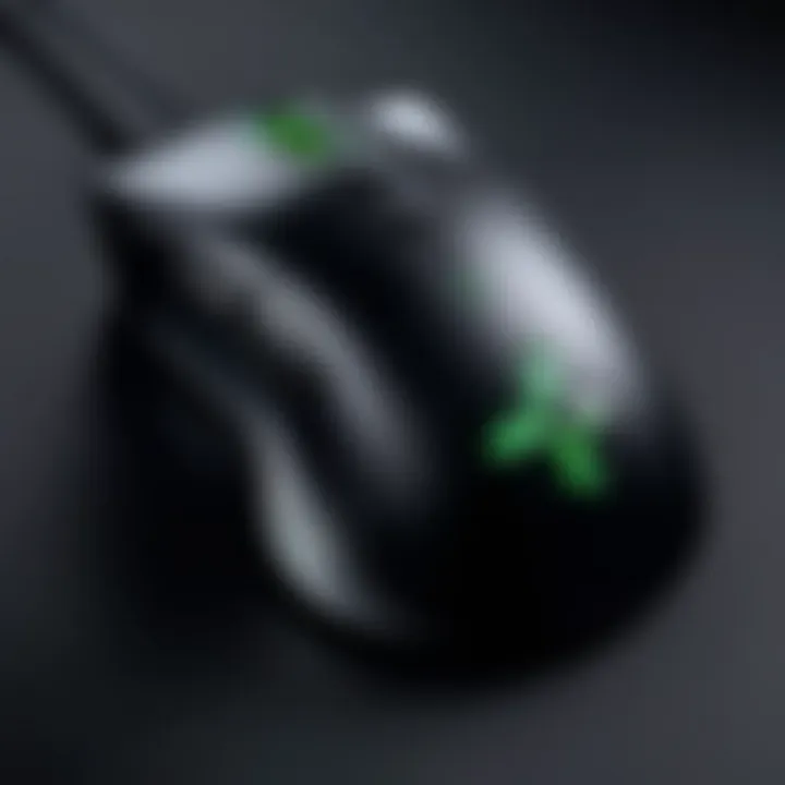 Sleek design of the Razer DeathAdder Pro showcasing its ergonomic shape