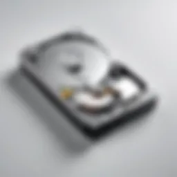 Visual representation of external drive data loss