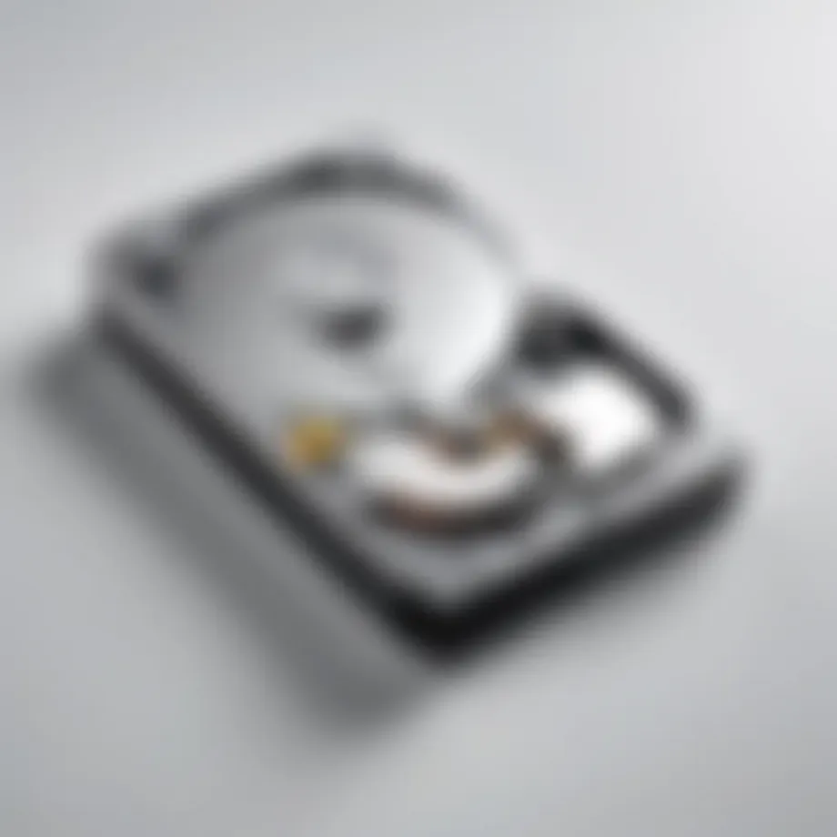 Visual representation of external drive data loss
