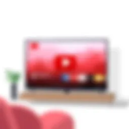 Visualization of blurry video playback on YouTube TV