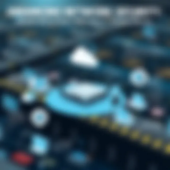 Diagram illustrating network security measures enabled by routers