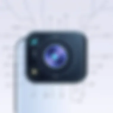 Close-up of Samsung S52s 5G camera setup
