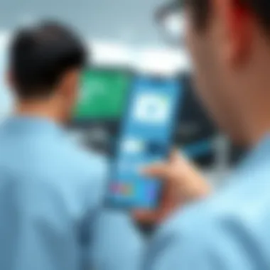 Samsung S52s 5G in use with applications displayed