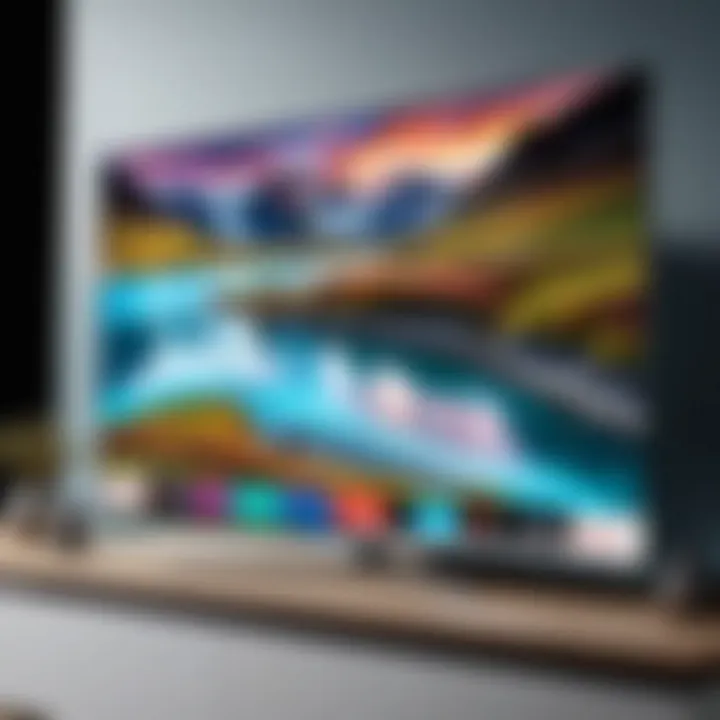 A sleek Samsung Smart TV showcasing vibrant picture quality and design.