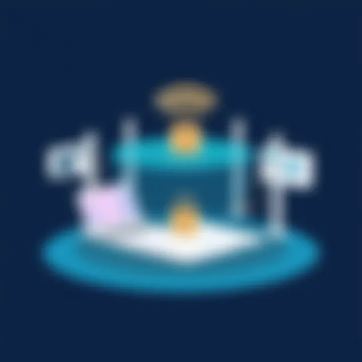 Visual representation of secure WiFi setup