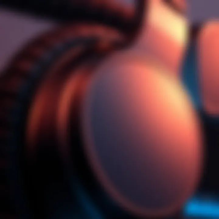 A close-up view of Sennheiser headphones highlighting their superior sound quality.