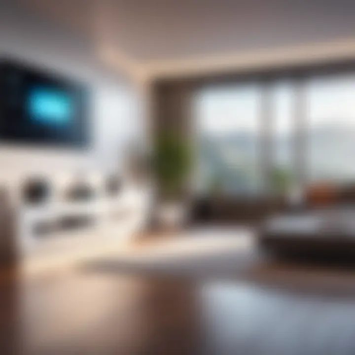 A futuristic view of a fully integrated smart home environment