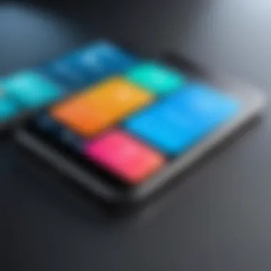 Close-up of budget smartphone showcasing its design