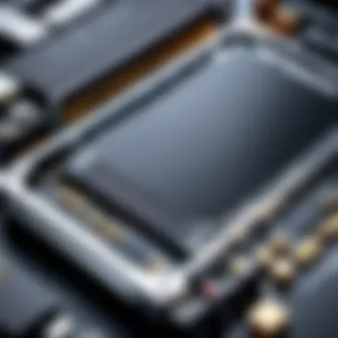 Internal Architecture of Solid State Drives An intricate diagram illustrating the internal components of a solid state external hard drive.
