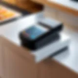 Square Card Reader on a retail counter