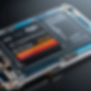 A graphical representation of SSD performance benchmarks against HDDs.