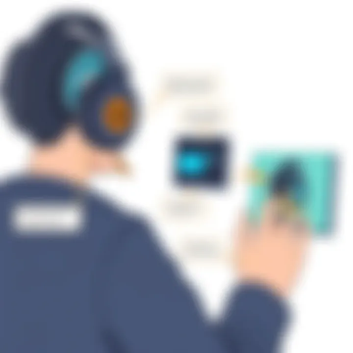 Innovative Features of SteelSeries Arctis Pro in Action User interacting with the advanced features of the headset