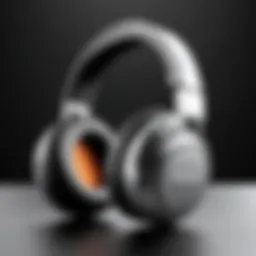 Sleek design of SteelSeries wireless headphones