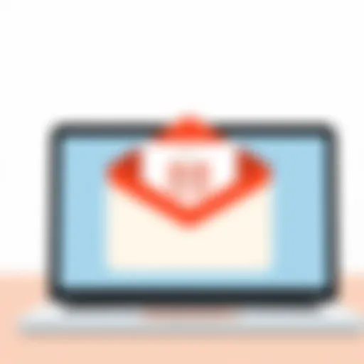 Illustration of Gmail interface with large file attachment notification