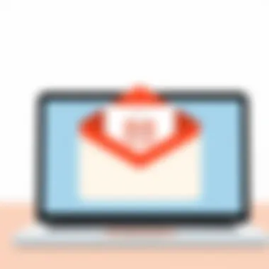 Gmail Interface for Large Attachments Illustration of Gmail interface with large file attachment notification