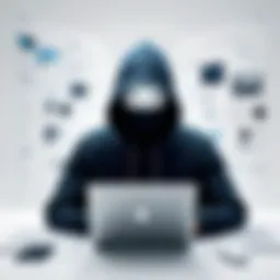 Conceptual illustration of online anonymity