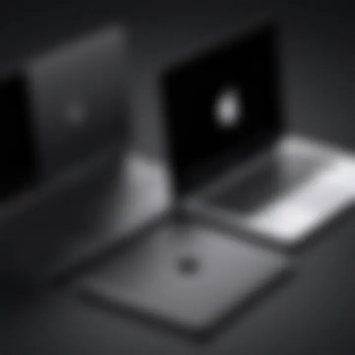 Visual timeline illustrating the evolution of Apple's laptop models including the Black MacBook.