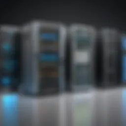 An illustration depicting the evolution of web server technology over the years.