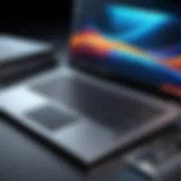 High-performance laptop with accessible components for upgrades