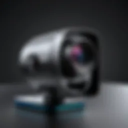 High-quality webcam positioned for optimal viewing angle