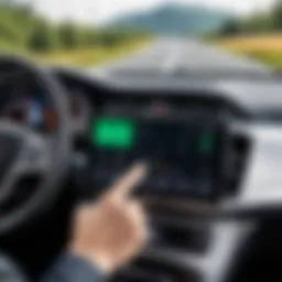 Smartphone interfacing with vehicle dashboard