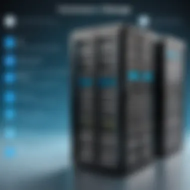 Infographic highlighting the advantages of converged storage