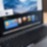 Close-up of a MacBook showcasing the integrated facecam technology