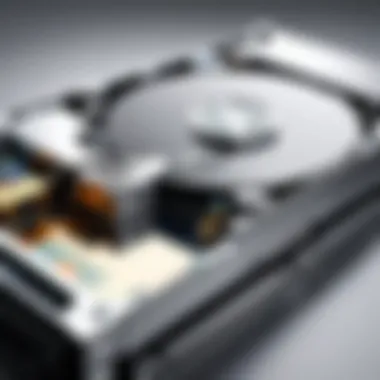 Hard Drive Recovery Hardware in Action A close-up view of hard drive recovery hardware in action, highlighting its functionality