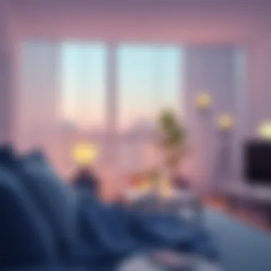 Cozy Atmosphere with Philips Hue Lighting Dimmed Philips Hue lights creating a cozy atmosphere