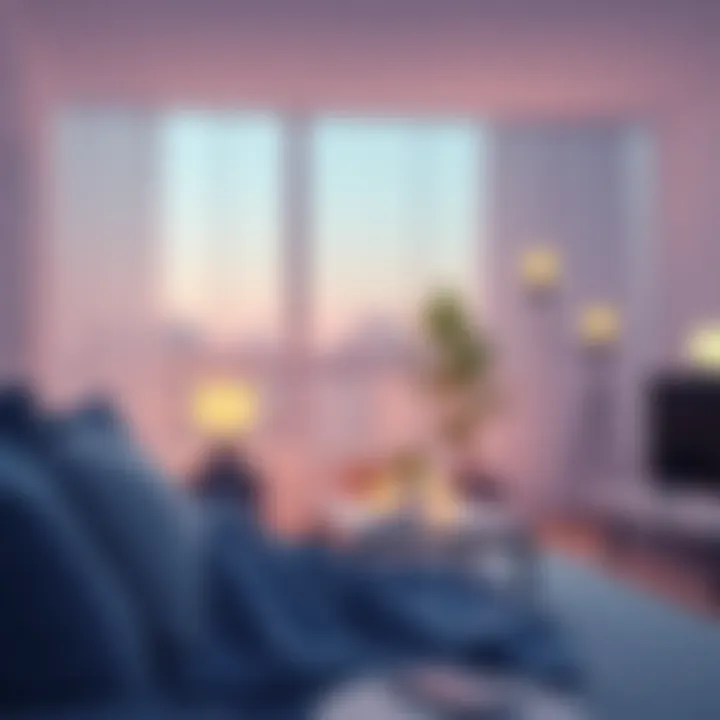 Cozy Atmosphere with Philips Hue Lighting Dimmed Philips Hue lights creating a cozy atmosphere