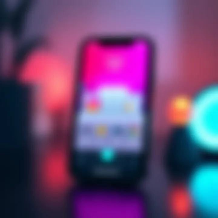 Philips Hue App User Interface User interface of the Philips Hue app on a smartphone