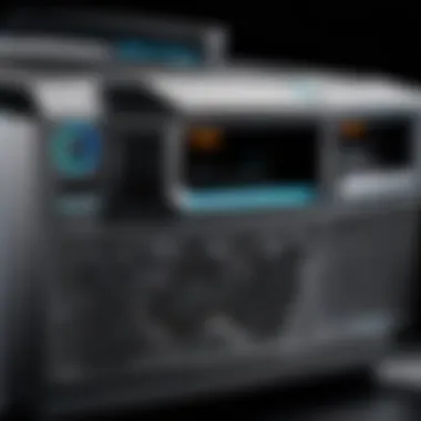 Cooling and Power Supply Ports on Alienware Aurora R10 Innovative cooling and power supply ports of Alienware Aurora R10