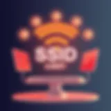 Illustration of SSID concept in WiFi networking