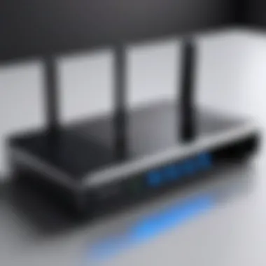 Advanced Features of Personal Routers A sophisticated personal router setup highlighting advanced features