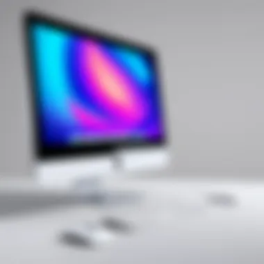 Sleek design of the Apple iMac showcasing its elegant exterior